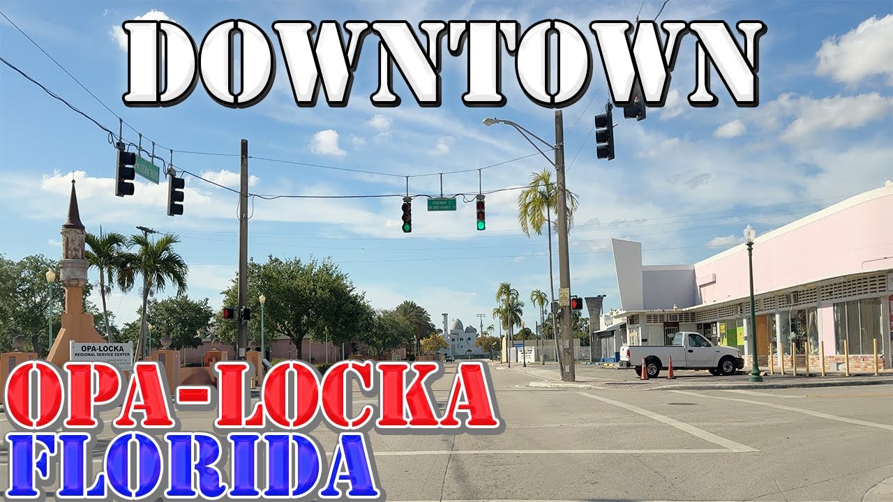 Opa Locka - Florida - 4K Downtown Drive