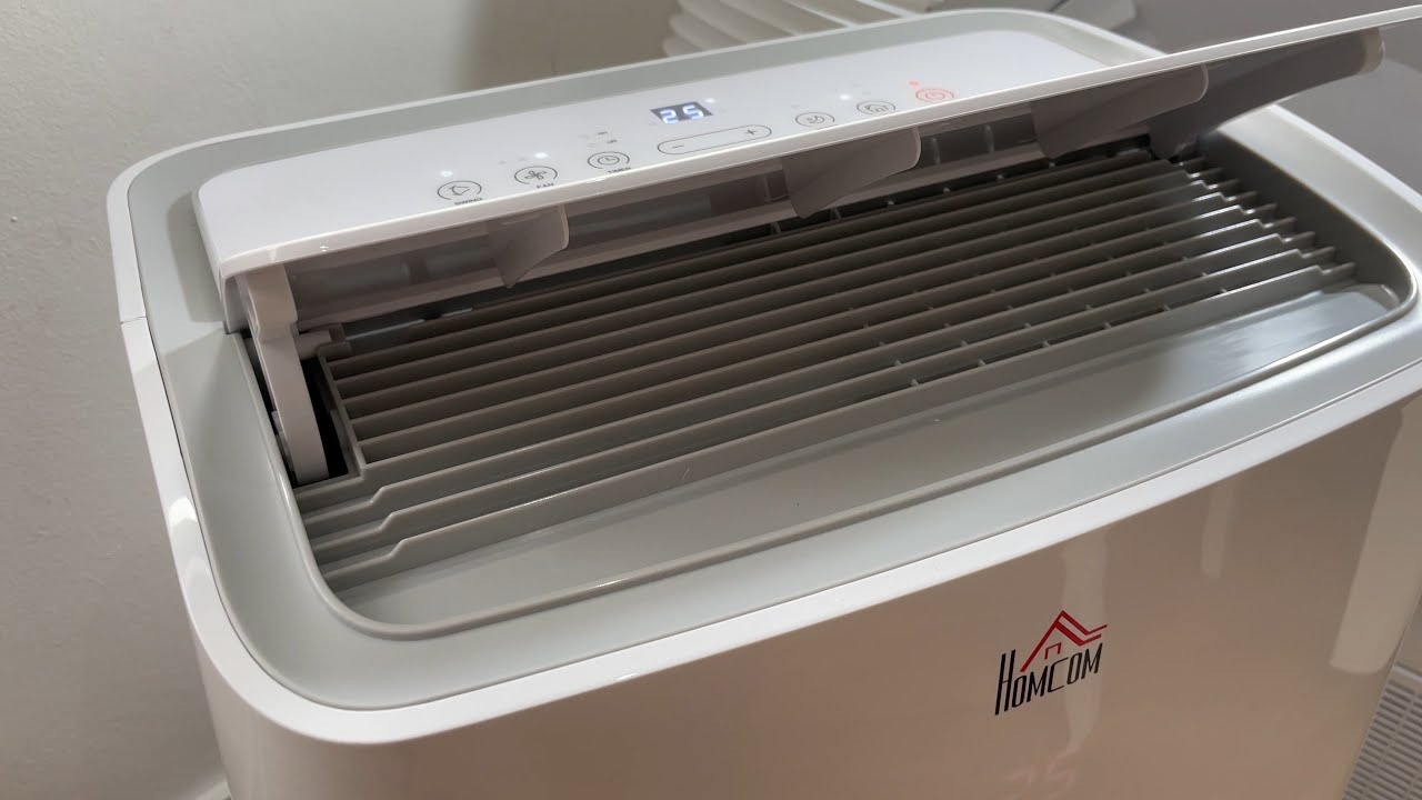 HOMCOM 12,000 BTU Portable Air Conditioner & Dehumidifier with Remote & LED Display