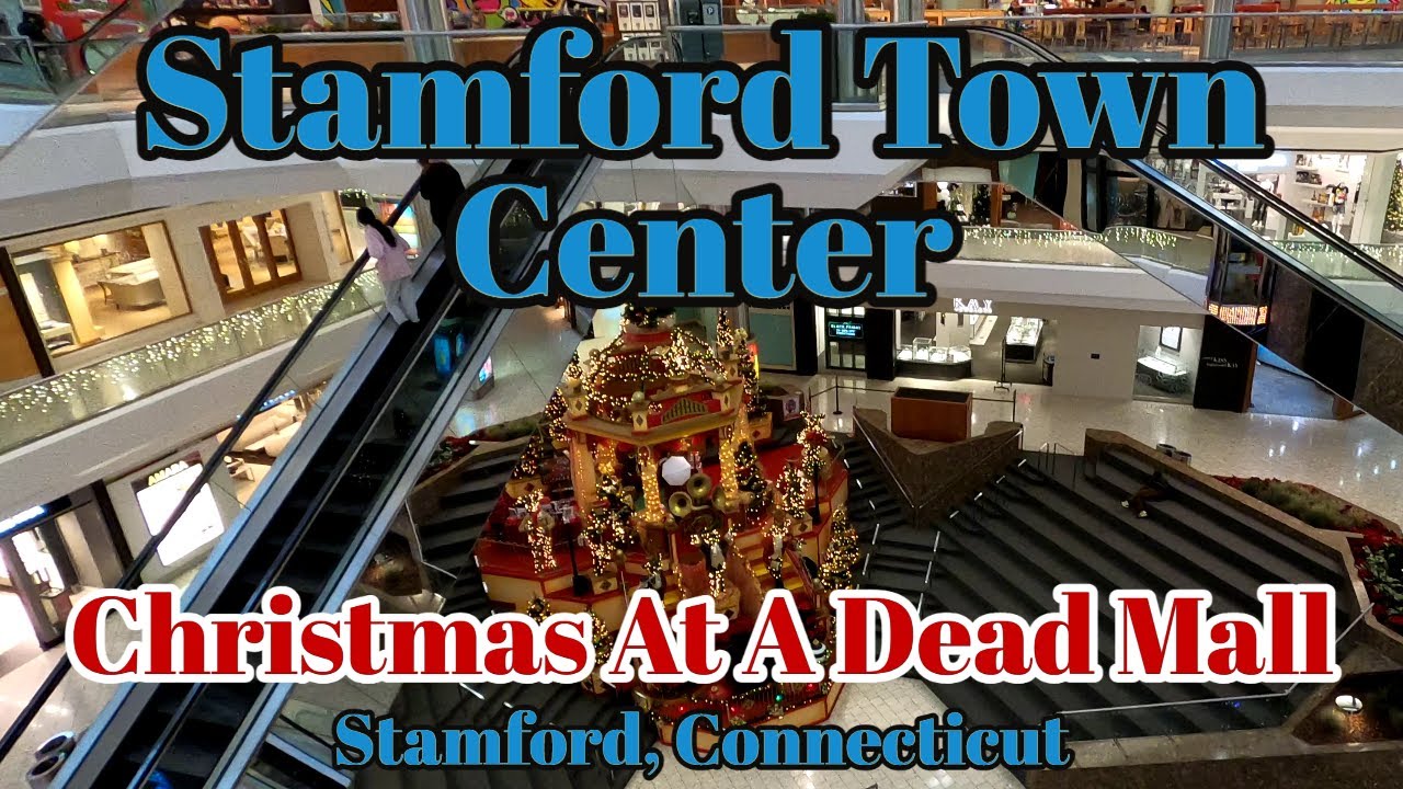 Christmas at a Dead Mall: Stamford Town Center, Stamford, Connecticut.