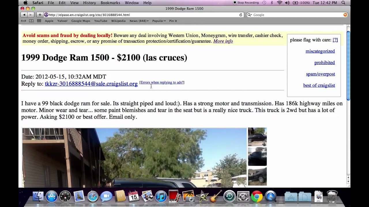 Craigslist El Paso Texas - Used Cars and Ford and Dodge Trucks Under $2500 Available