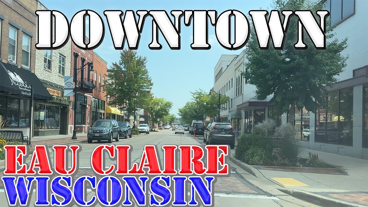 Eau Claire - Wisconsin - 4K Downtown Drive