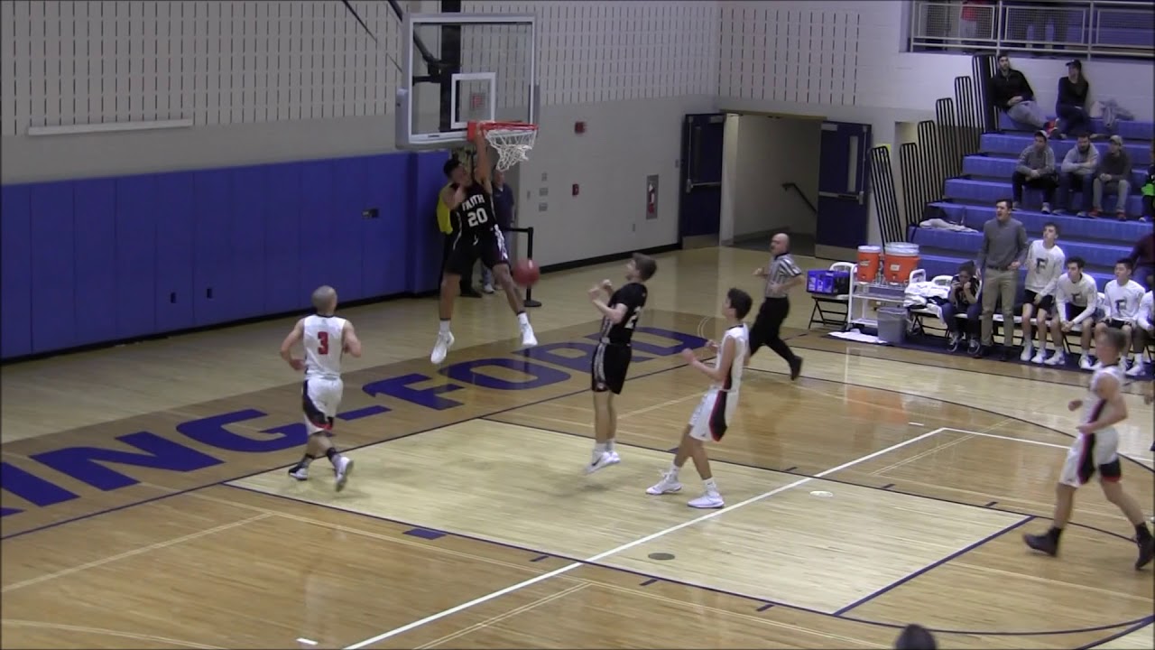 2018-03-16 Faith Christian Academy Charles Ervin '18 Dunks