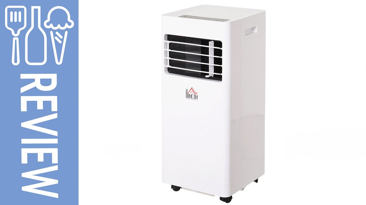 HOMCOM 5000BTU Portable ABS Air Conditioner w/ Remote Control White Review, best value aircon in UK