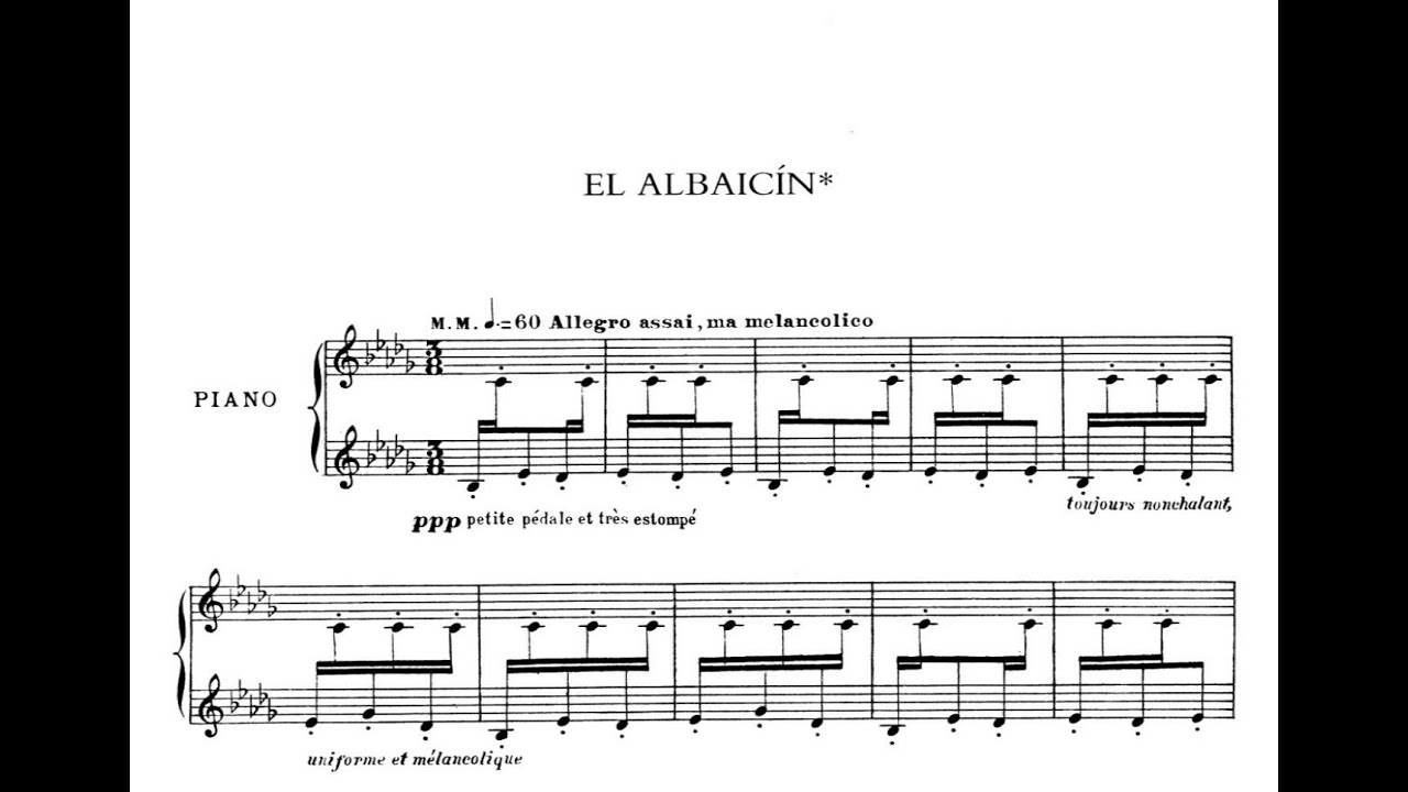 El Albaicín (Iberia, VII) - Albéniz