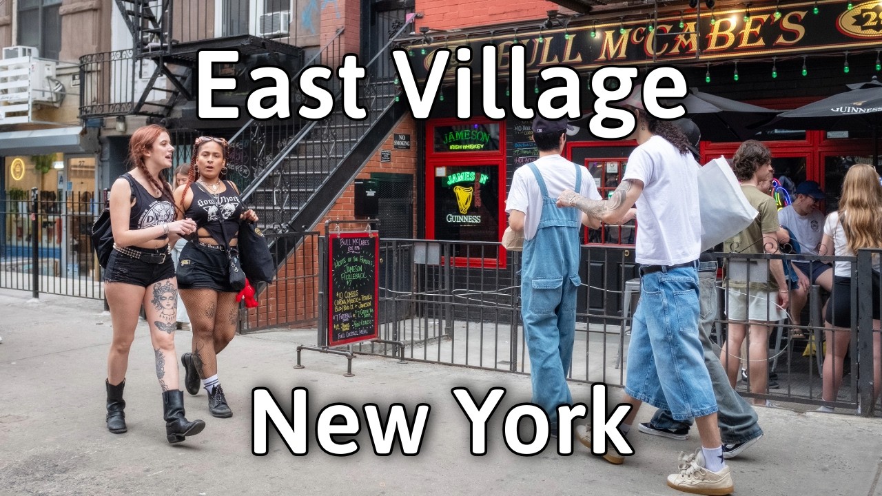 New York City Walking Tour: East Village a Historic Neighborhood | 4K