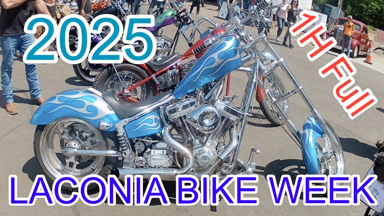 Epic Laconia Bike Week 2025 Main Action (Main Street, High Octane Bar) 1 Hour Full