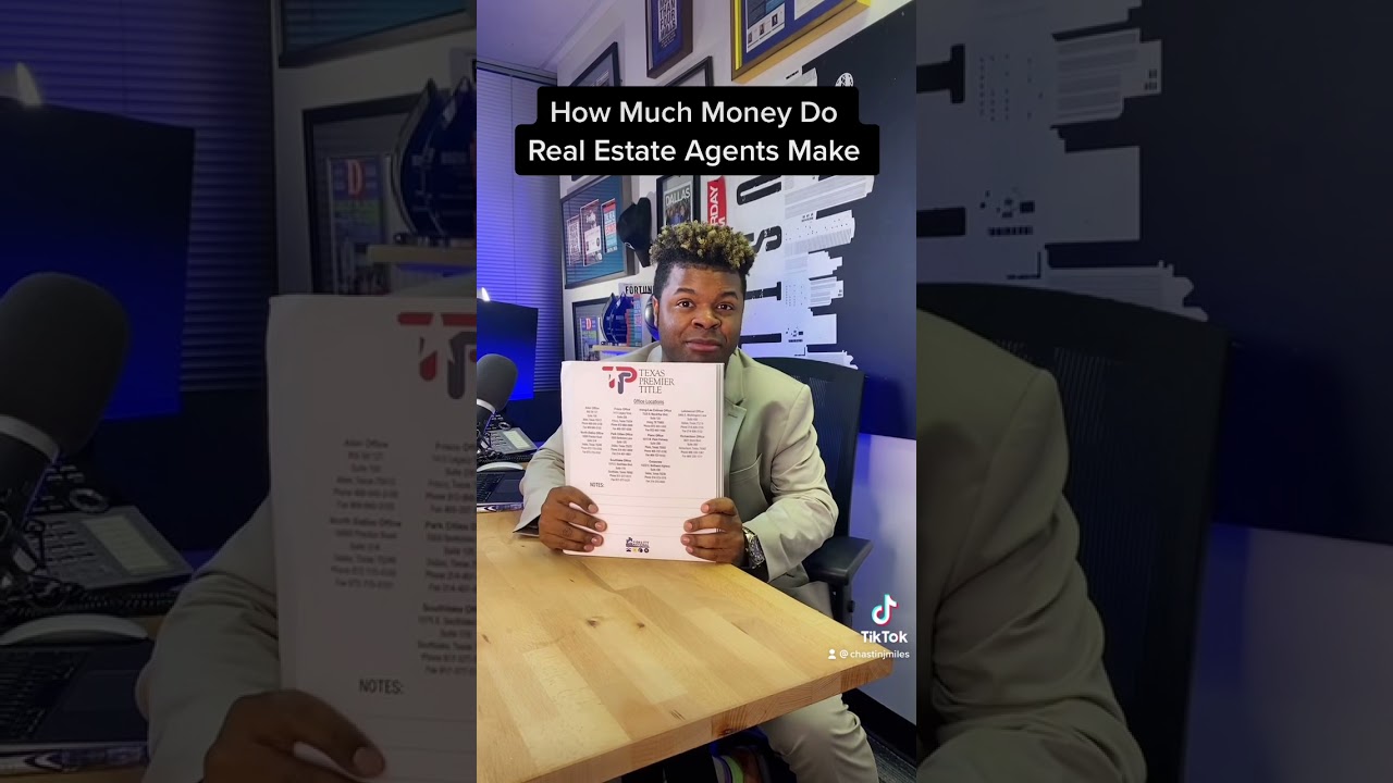 How much money real estate agents make in a month