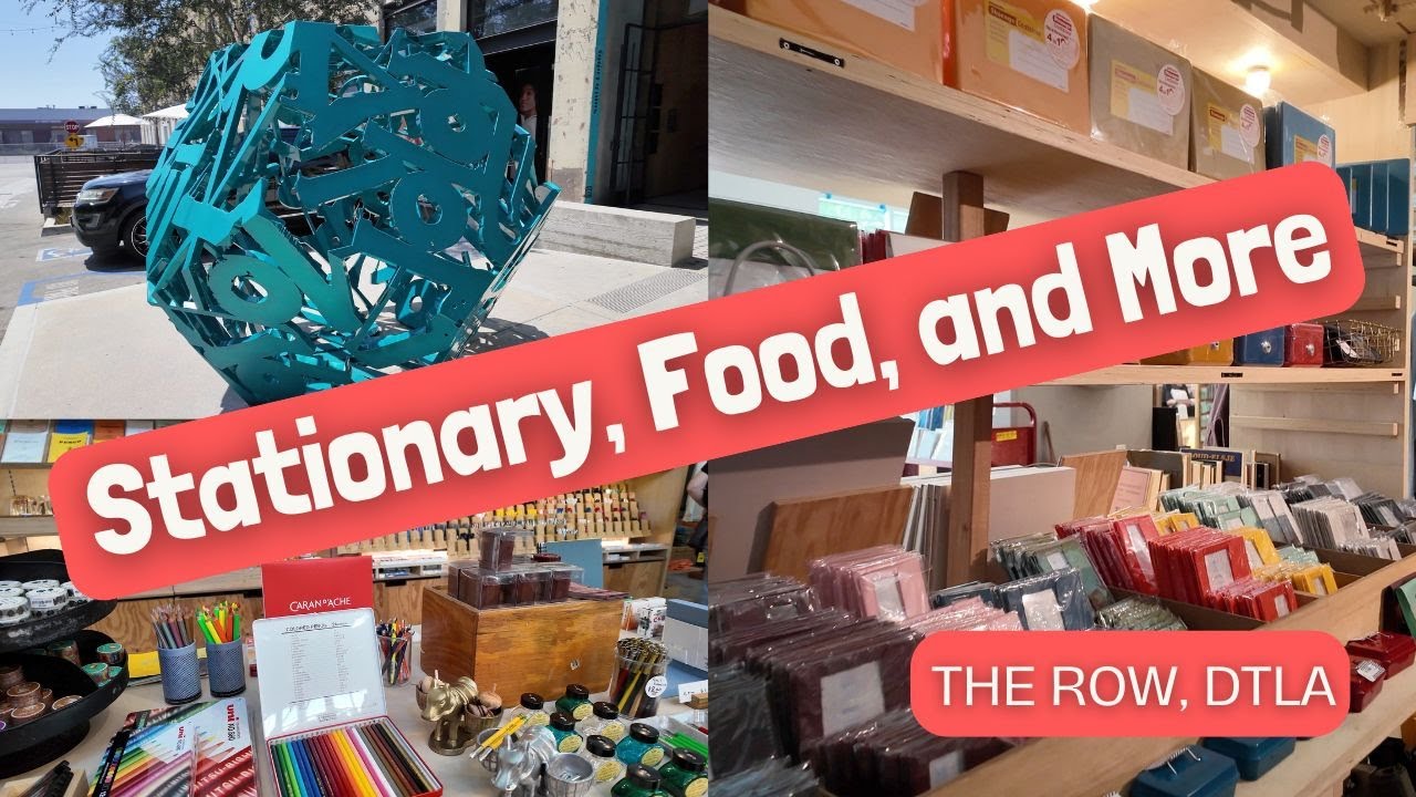 Walking Tour At The Row, Downtown Los Angeles (DTLA) | Hightide Stationery Store Haul!