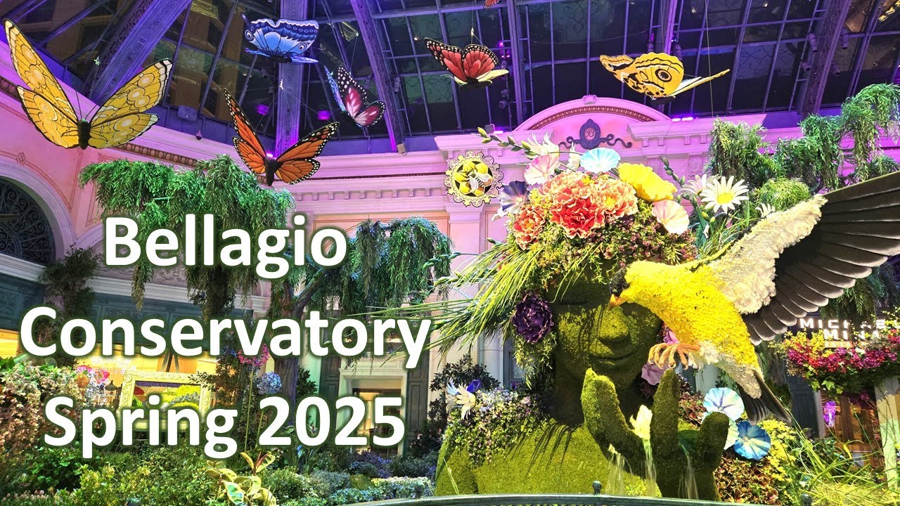 Bellagio Conservatory 2025 | Bellagio Garden Spring Display Walking Tour | Bellagio Las Vegas
