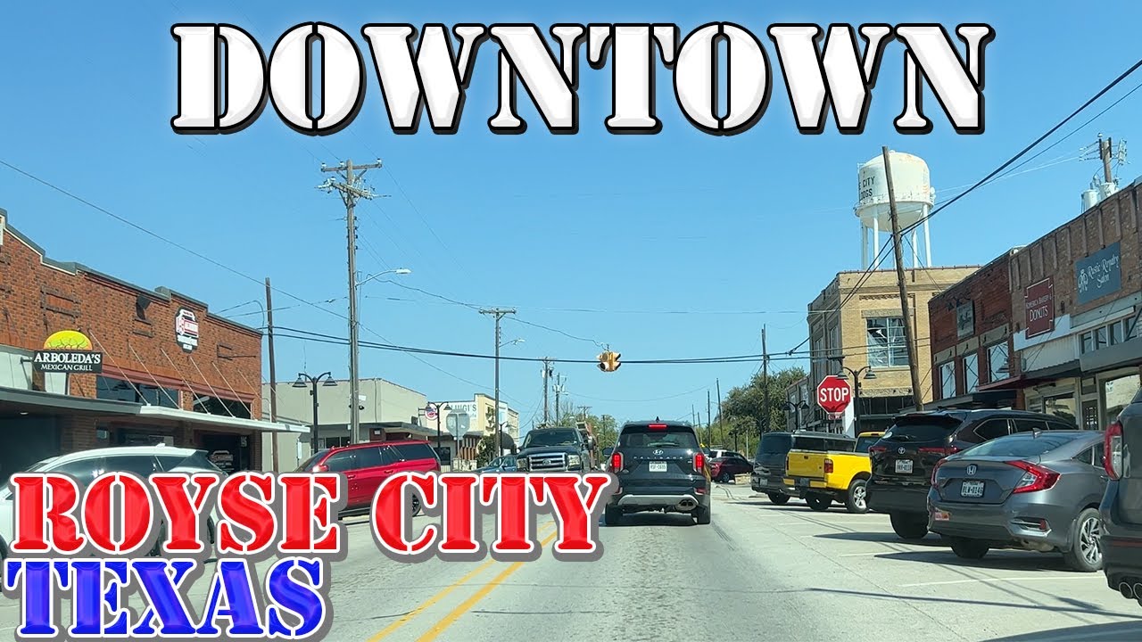 Royse City - Texas - 4K Downtown Drive