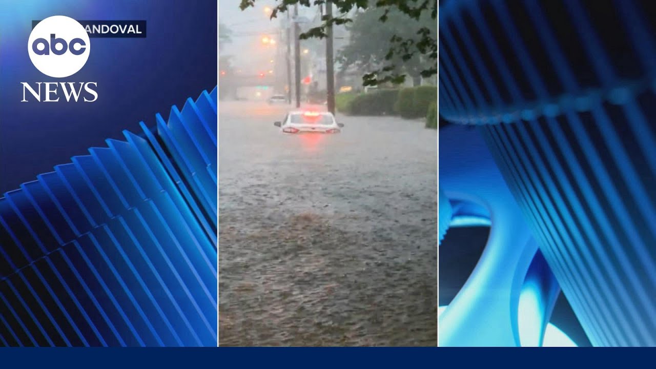 2 killed when car swept away in flash flooding in New Jersey, dozens rescued