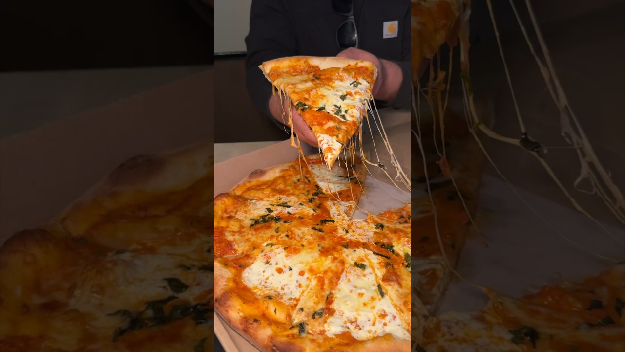 The VODKA PIE from Krispy Krust in North Brunswick, NJ! 🍕🔥 Vodka sauce for the win! #DEVOURPOWER