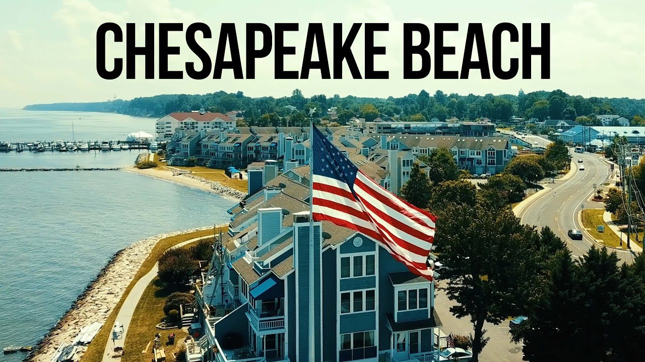 Drone CHESAPEAKE BEACH, Maryland- Earth From Above 4k