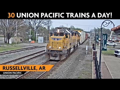 Russellville, Arkansas, USA | Virtual Railfan Live !