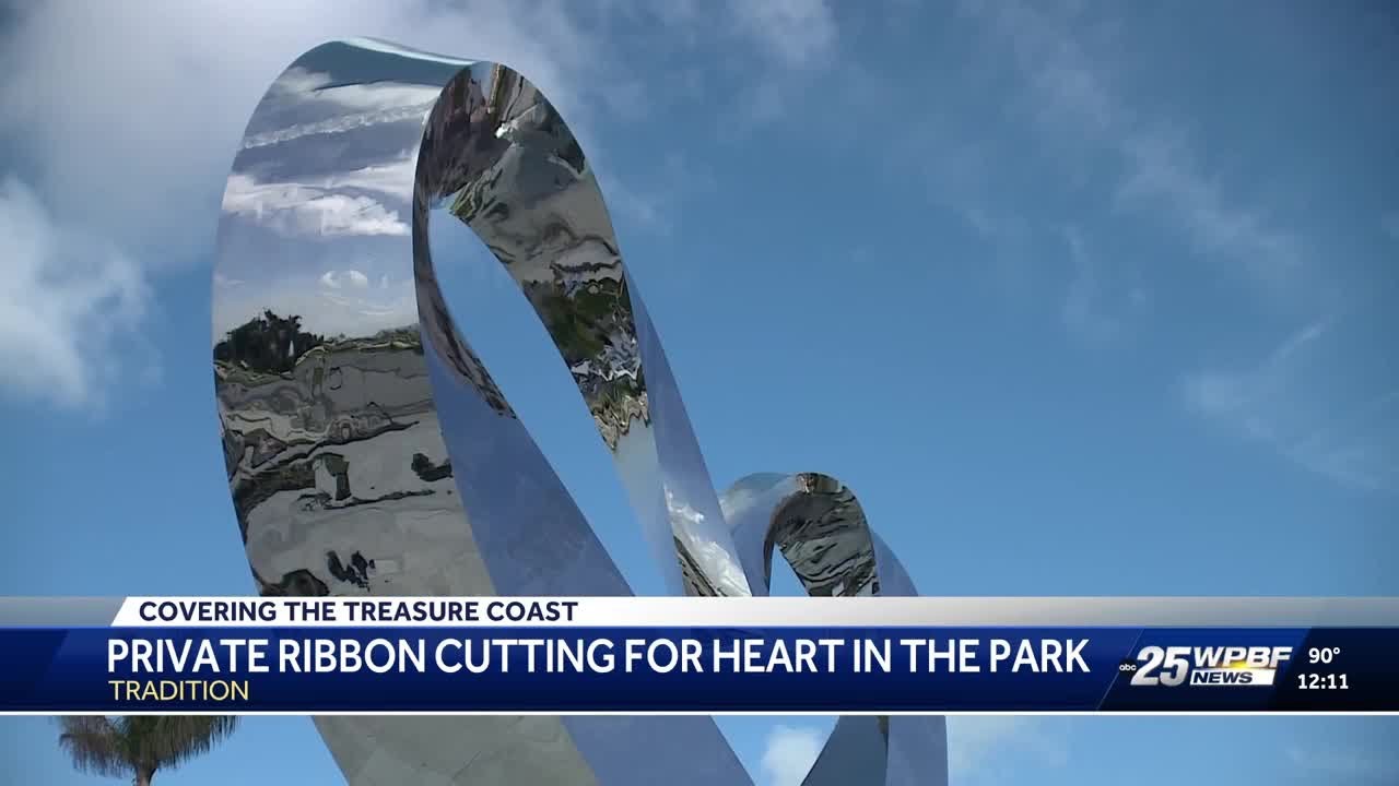 World's largest heart sculpture unveiled in Port St. Lucie