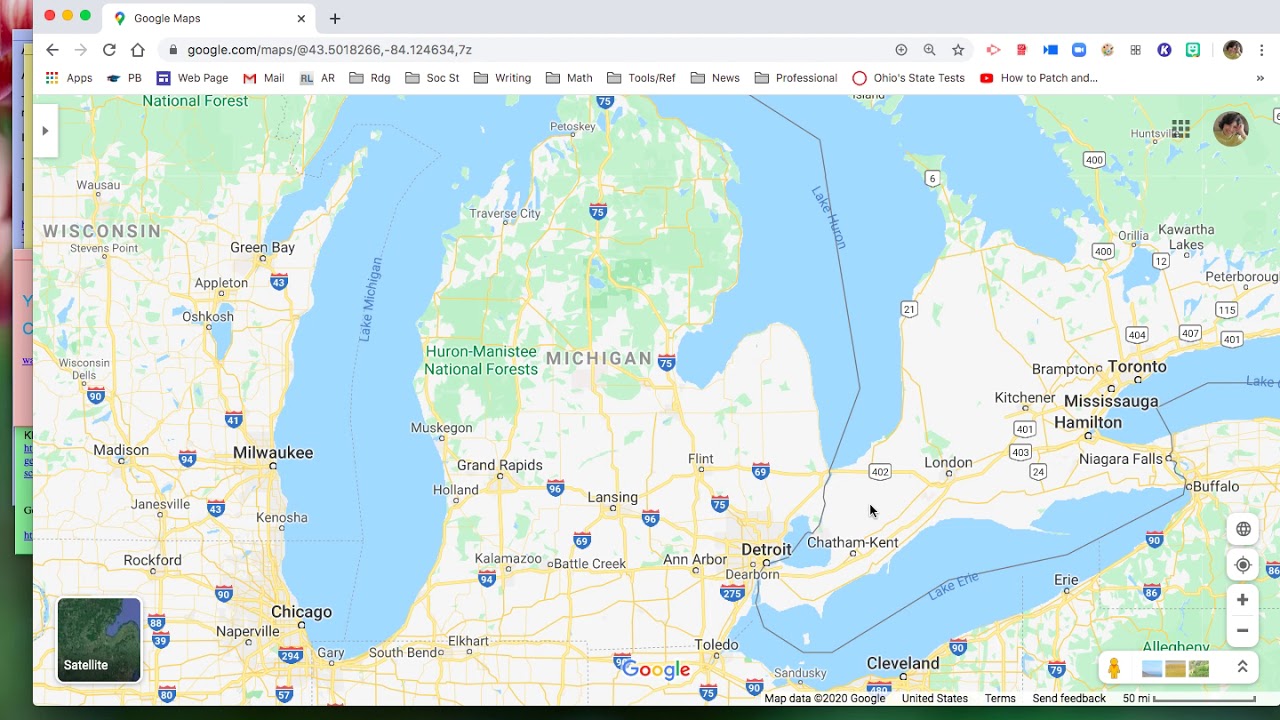 Map of Michigan