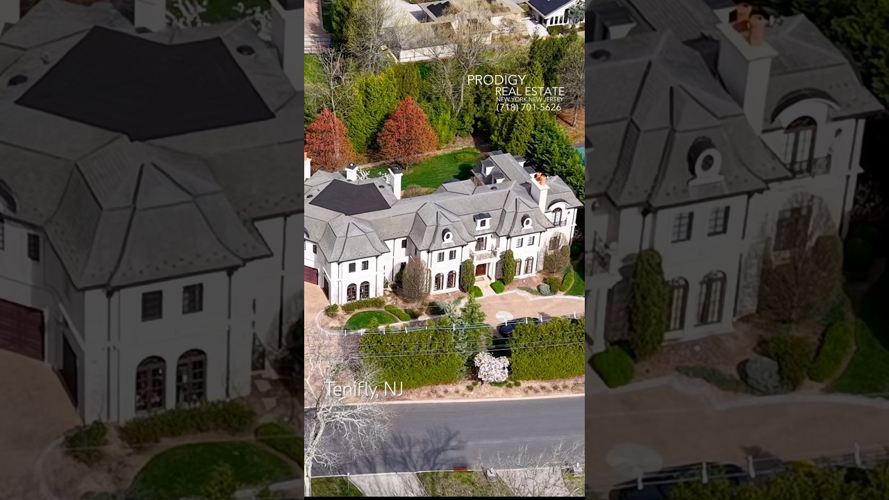 Aerial Tour of Tenafly, NJ’s Most Stunning Mansions #newjersey #mansion #realestate