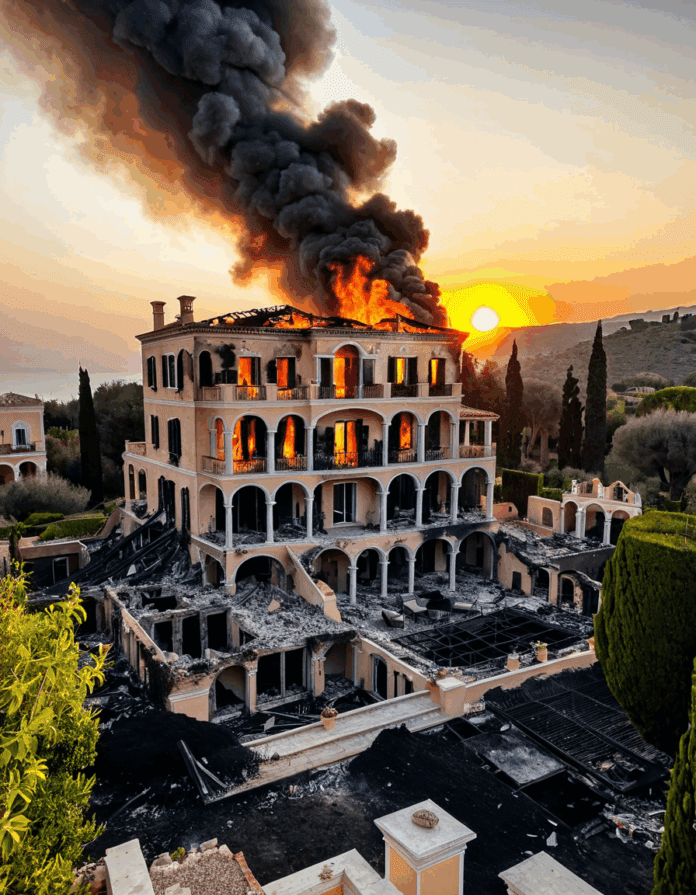 celebrity homes lost in fire