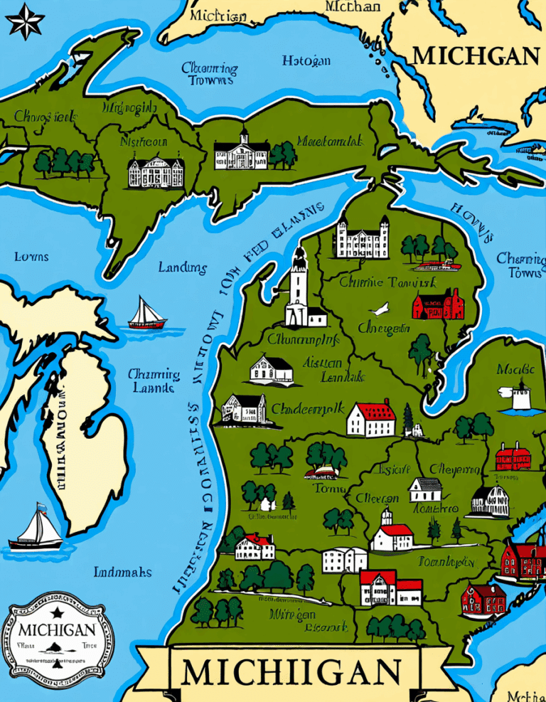 michigan on map